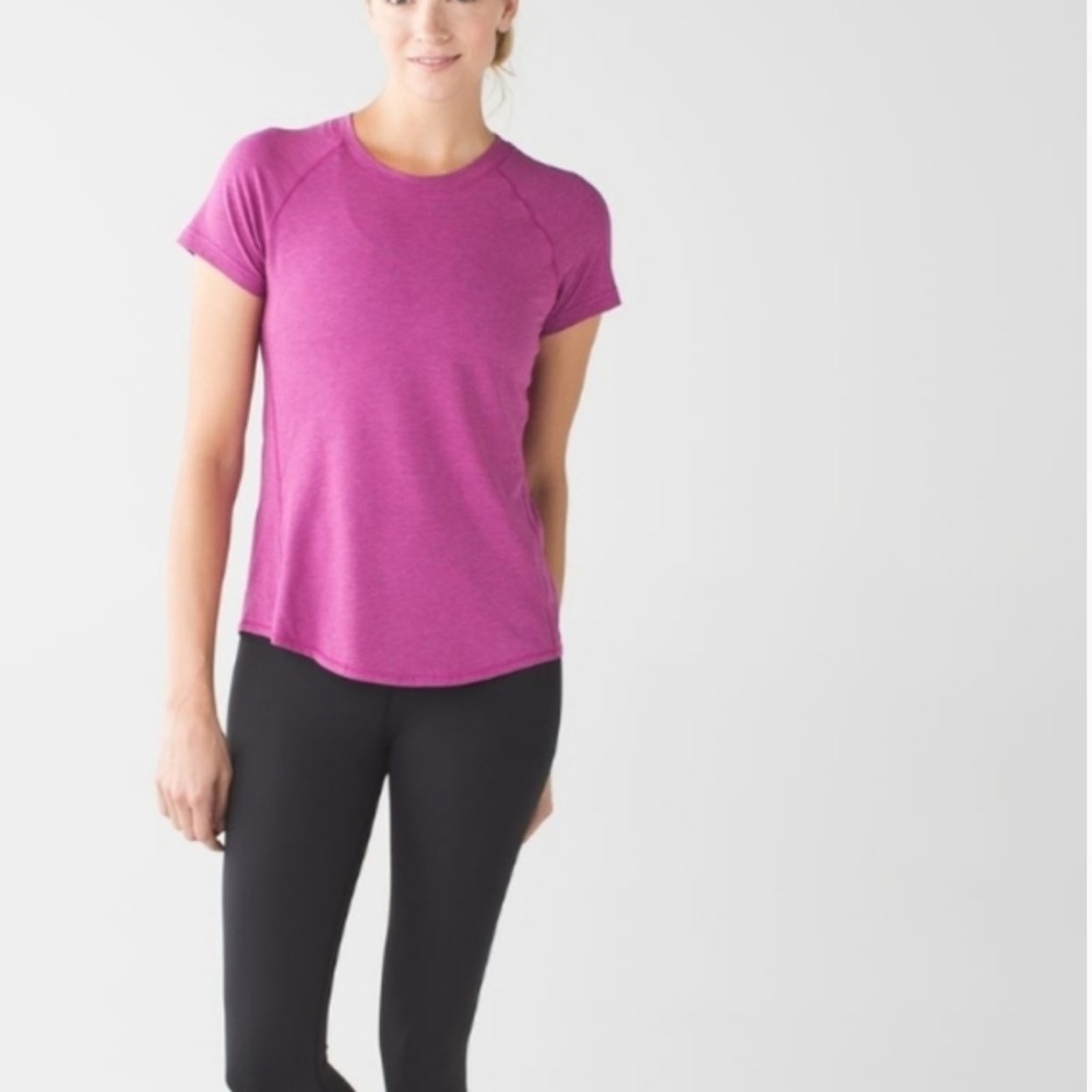 Lululemon Anahatasana Short Sleeve Tee Violet
